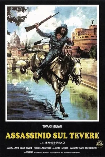 Póster de Nico, en el asesino del Tiber (1979) con Alberto Farnese como Manfredo Ruffini