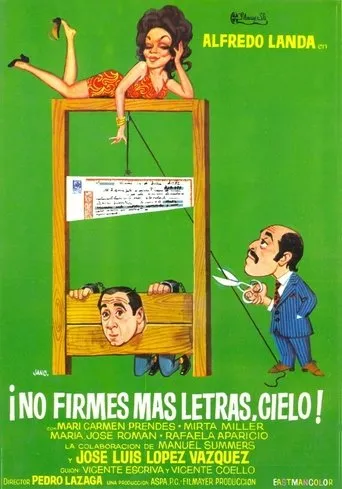 Póster de ¡No firmes más letras, cielo!