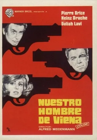 Póster de Nuestro hombre de Viena (1965) con Heinz Drache como Pierre Gilbert