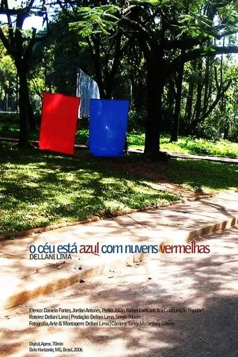 Póster de O Céu Está Azul Com Nuvens Vermelhas