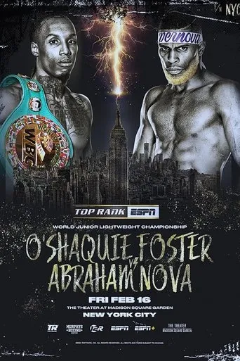 Póster de O'Shaquie Foster vs. Abraham Nova
