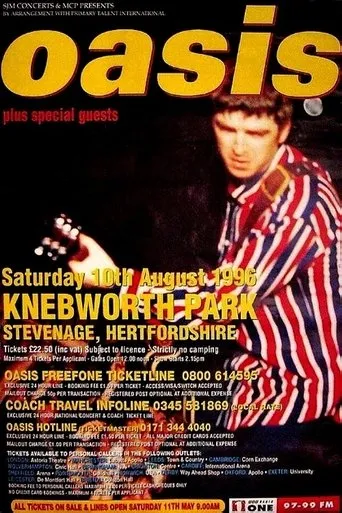 Póster de Oasis: Second Night Live at Knebworth Park (1996) con Noel Gallagher