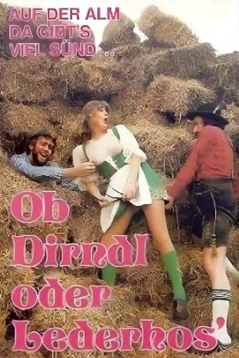 Póster de Ob Dirndl oder Lederhose - gejodelt wird ganz wild drauflos