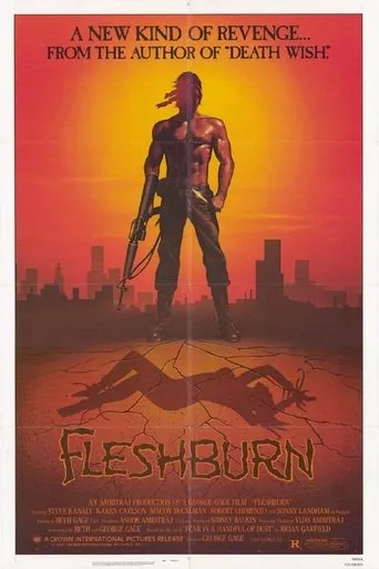Póster de Objetivo Venganza (1984) con Steve Kanaly como Dr. Sam MacKenzie