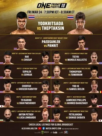 Póster de ONE Friday Fights 10: Yodkrisada vs. Thepthaksin