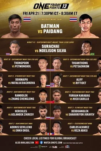 Póster de ONE Friday Fights 13: Batman vs. Paidang