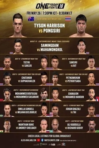 Póster de ONE Friday Fights 18: Harrison vs. Pongsiri