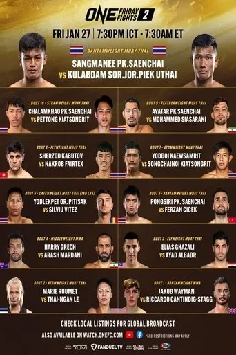 Póster de ONE Friday Fights 2: Sangmanee vs. Kulabdam
