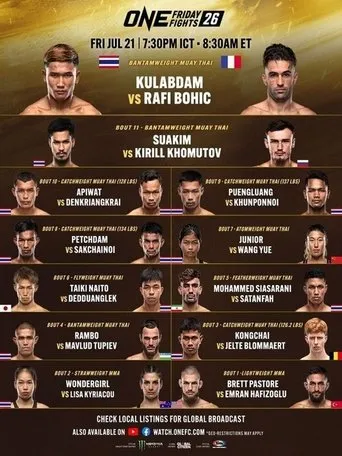 Póster de ONE Friday Fights 26: Kulabdam vs. Bohic