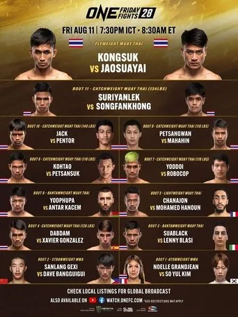 Póster de ONE Friday Fights 28: Kongsuk vs. Jaosuayai