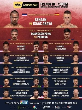 Póster de ONE Friday Fights 29: Saeksan vs. Araya