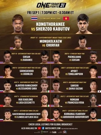 Póster de ONE Friday Fights 31: Kongthoranee vs. Kabutov