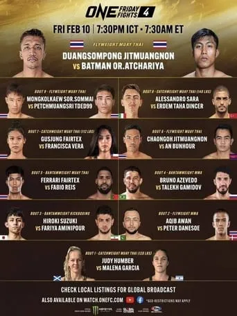 Póster de ONE Friday Fights 4: Duangsompong vs. Batman