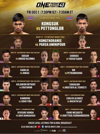 Póster de ONE Friday Fights 43: Kongsuk vs. Pettonglor