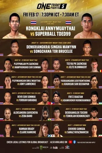 Póster de ONE Friday Fights 5: Kongklai vs. Superball
