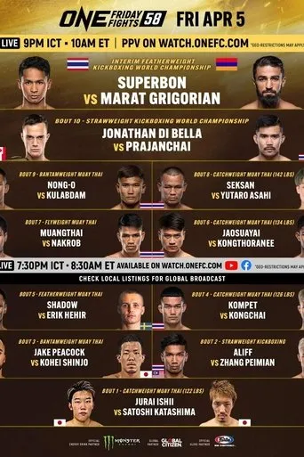 Póster de ONE Friday Fights 58: Superbon vs. Grigorian 3