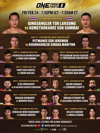 Póster de ONE Friday Fights 6: Gingsanglek vs. Kongthoranee