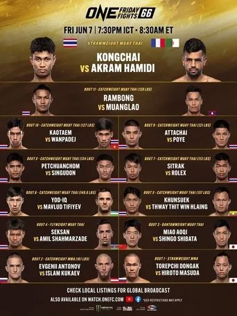 Póster de ONE Friday Fights 66: Kongchai vs. Hamidi