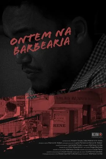 Póster de Ontem na barbearia