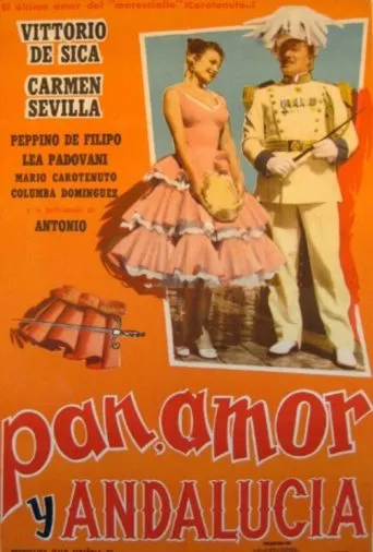 Póster de Pan, amor y Andalucía (1958) con Vicente Parra