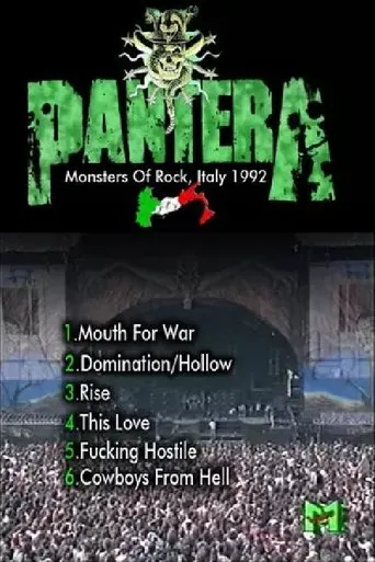 Póster de Pantera: [1992] Monsters of Rock Italy