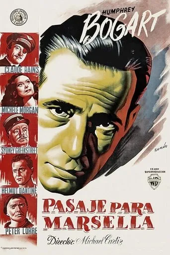 Póster de Pasaje para Marsella (1944) con John Loder como Manning