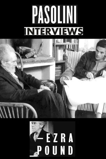 Póster de Pasolini entrevista a Ezra Pound