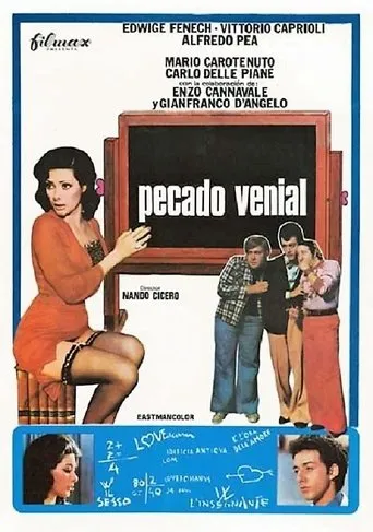 Póster de Pecado venial (1975) con Michele Soavi