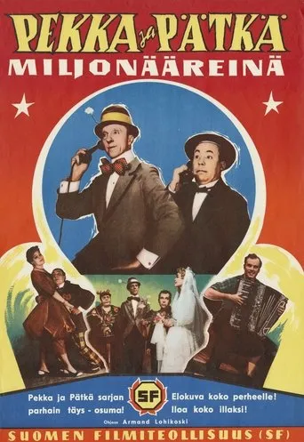 Póster de Pekka ja Pätkä miljonääreinä