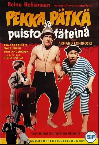 Póster de Pekka ja Pätkä puistotäteinä