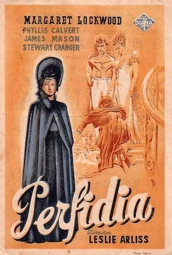 Póster de Perfidia (1943) con Phyllis Calvert como Clarissa Richmond Rohan / Clarissa Rohan