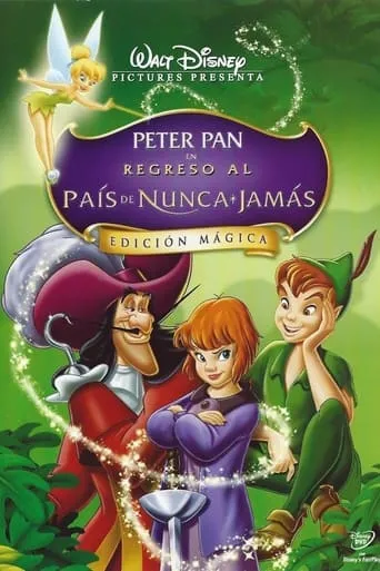 Póster de Peter Pan en Regreso al país de Nunca Jamás (2002) con Bradley Pierce como Nibs (voice)