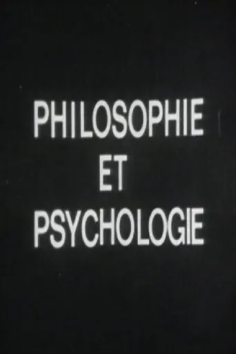 Póster de Philosophie et psychologie