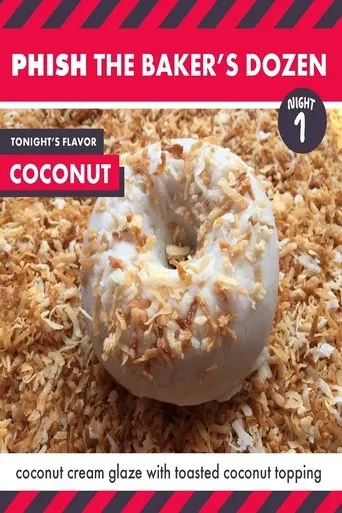 Póster de Phish Baker's Dozen Night 1 Coconut