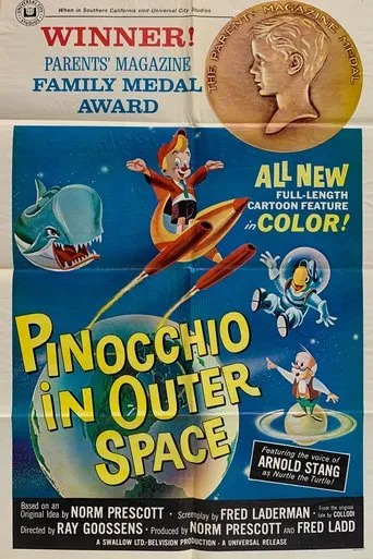 Póster de Pinocho en el espacio exterior
