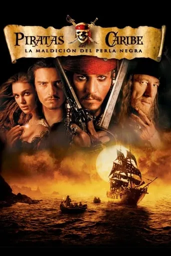Póster de Piratas del Caribe: La maldición de la Perla Negra (2003) con Jonathan Pryce como Weatherby Swann