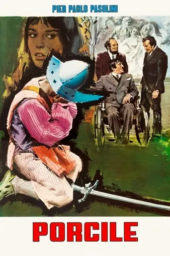 Póster de Pocilga (1969) con Jean-Pierre Léaud como Julian Klotz