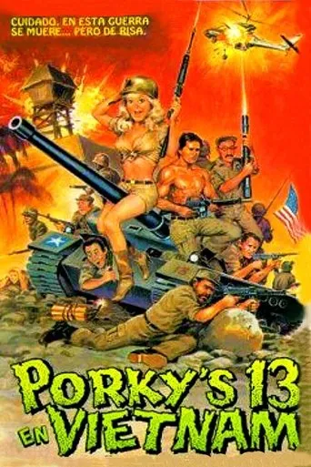 Póster de Porky's 13 en Vietnam (1987) con Carlos Padilla Jr.