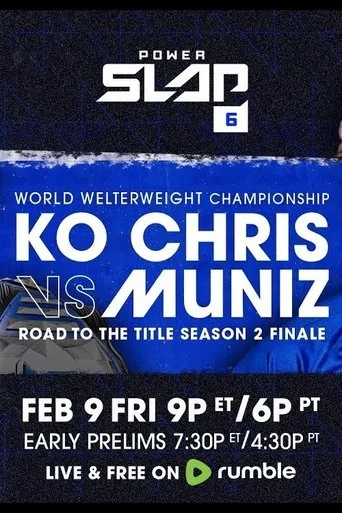 Póster de Power Slap 6: KO Chris vs. Muniz