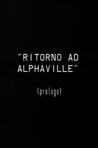 Póster de Prologo a Ritorno ad Alphaville