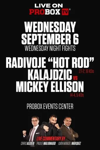 Póster de Radivoje Kalajdzic vs. Mickey Ellison