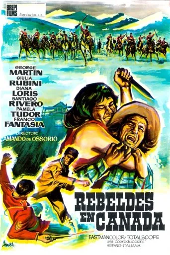 Póster de Rebeldes en Canadá (1965) con Pamela Tudor como Swa, Limoux's companion