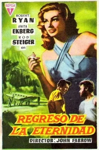 Póster de Regreso de la eternidad (1956) con Marilyn Hanold como Showgirl