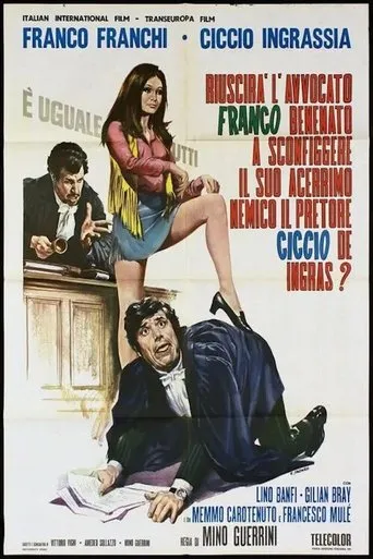 Póster de Riuscirà l'avvocato Franco Benenato a sconfiggere il suo acerrimo nemico il pretore Ciccio De Ingras?