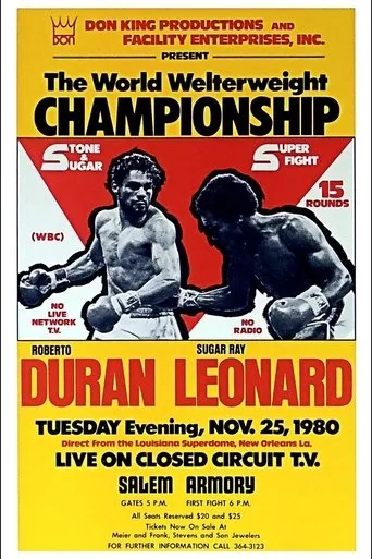 Póster de Roberto Duran vs. Sugar Ray Leonard II