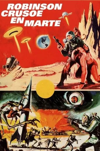 Póster de Robinson Crusoe de Marte (1964) con Victor Lundin como Friday