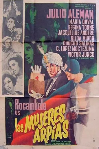 Póster de Rocambole contra las mujeres arpías