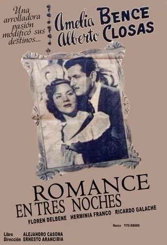 Póster de Romance en tres noches