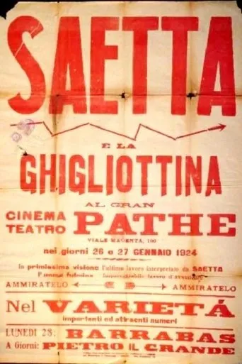 Póster de Saetta e la ghigliottina
