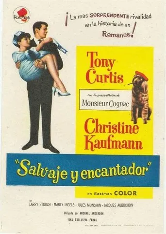 Póster de Salvaje y encantador (1964) con Christine Kaufmann como Giselle Ponchon